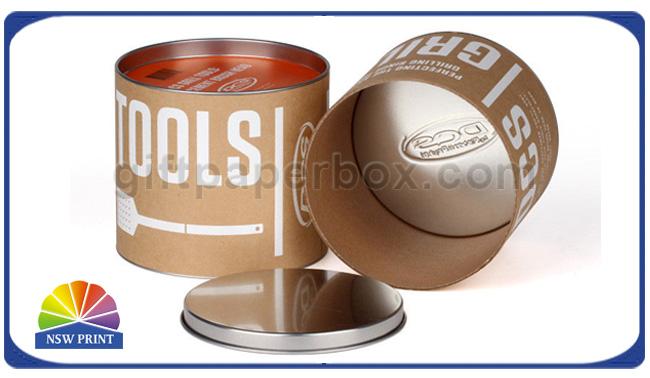 Download Custom Kraft Paper Tube Round Paper Packaging Can with ... Yellowimages Mockups