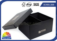 Large Black Gift Box Cardboard Paper Box for Packing Shoes Flattie