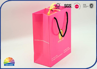 350g Coated Paper Shopping Paper Gift Bags Customized Logo With Nylon Handle