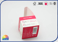 Pink Customized Folding Carton Box 4c Printed Coated Paper Packaging