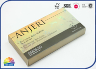Laser Gold Card Folding Carton Box Frosted Texture For Natural Skin Care Products
