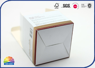 Lock Bottom Folding Carton Box Gold Paper UV White Printed Embossed Logo