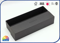 Detachable 150gsm Black Kraft Paper Two Pieces Gift Box Biodegradable