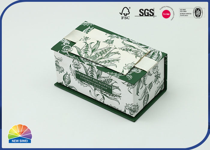 Hinged Lid Flip Top Cover Floral Design Paper Gift Box For Friend