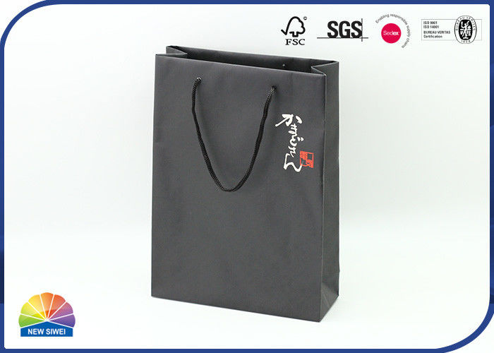 Stand Up 180gsm Kraft Paper Bags With Shoe Buckle End Handles