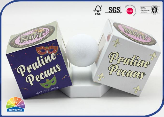 UV 4C Printed Folding Carton Box Matte Card Paper For Cosmetic Packaging