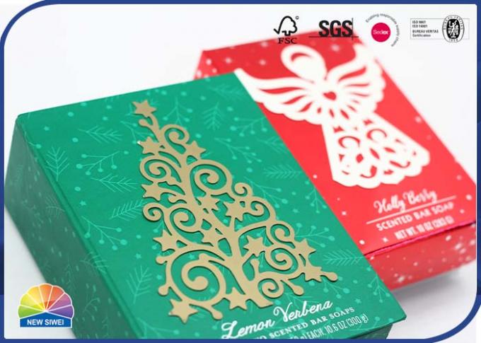 Matt Lamination Hinged Lid Gift Box 1000gsm Cardboard Christmas Gift Pack