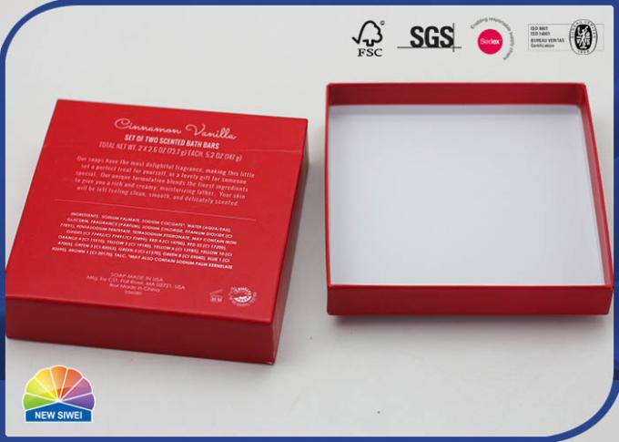 Recycled 4C Printed Hinged Lid Gift Box Customized Matt Lamination ...