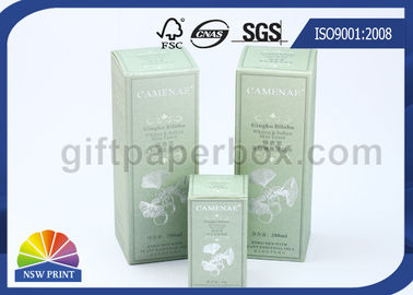 Eco Friendly Printing Folding Carton Box / Skincare Paper Packing Boxes