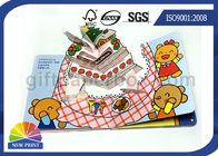 Custom Pop Up Book Printing Services / Children Reading Book Printing For 3D Book