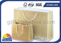 Custom Made Printing Kraft Paper Bags / Printing Reusable Shopping Paper Bag For Retail Store