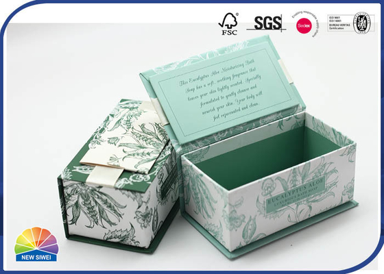 Customized Magnetic Hinged Flap Lid 4C Printed Gift Box For Delicate Product