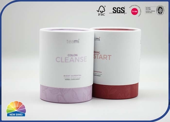 Cylindrical Essence Cosmetic Set   Paper Packaging Tube Customized Color Logo