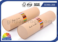 Branded Logo Cardboard Paper Packaging Tube Cylinder Box With Design Printed