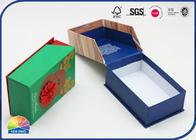 Eco Friendly Customized Recycles Hinged Lid Gift Box 4C Printed Matte Lamination