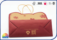 Customized 4C Printed Paper Gift Bag Kraft Matte Lamination For Christmas