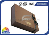 Customized Design Ribbon Closure Cardboard Gift Box 4C Printing