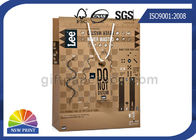SGS / FSC Customised Creative Kraft Paper Gift Bags With PP Rope Handle Tags