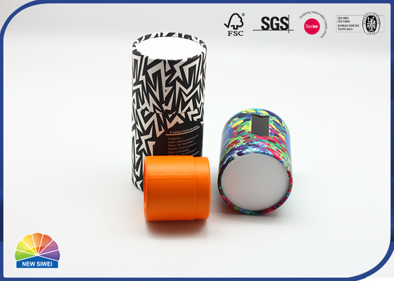 Customized Color Logo Cylindrical Kraft Paper Tube Essence Deodorant Set Packaging