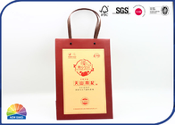 Custom CMYK  Printed Paper Shopping Bags With Logo Eco Friendly Recyclable Material