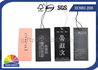 Logo Luxurious swing tag printing Eyelet custom hang tags for clothing / Apparel Belt