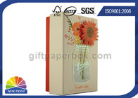 Flower Decorated Luxury Rigid Gift Box / Cardboard Gift Box For Soap Packaging
