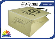 Custom Brand Printed Shopping Kraft Paper Bags With Twisted Paper Handle