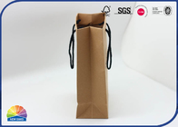 Eco Friendly CMYK 4C Printed Kraft Paper Bags Customized Logo Packaging