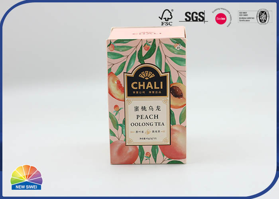 Customized Matt Lamination 4C Printed Folding Carton Box For Tea Product Packaging