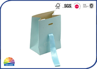 190gsm Coated Paper Gift Bag Simple Custom Print With Smooth Ribbon Handle