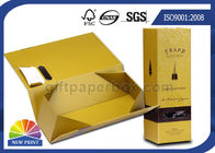 Handmade Folding Cardboard Wine Packaging Box Rigid Gift Presentation Box