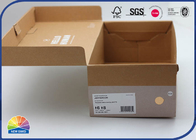 CMYK Eco Friendly Kraft Paper Gift Box Matt Varnishing Packaging For Shoes