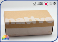 CMYK Eco Friendly Kraft Paper Gift Box Matt Varnishing Packaging For Shoes