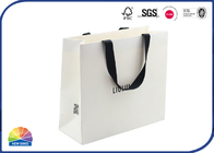 Luxury Custom 200gsm Coated Retail Paper Shopping Bags With Handle Logo Print