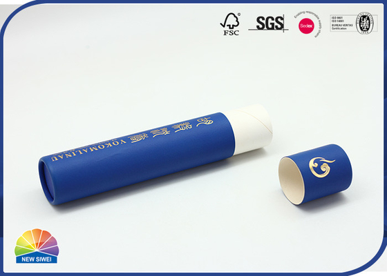 Custom Logo Paper Packaging Tube Agarwood Pure Color Long Incense Tube Packaging