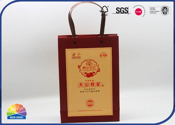 Environmental Matt Lamination Shopping Paper Bags With Handles