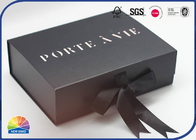 Magnetic Closure CMYK Customzied Foldable Gift Box Matt Lamination With Silk Ribbon