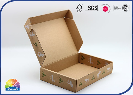 OEM Pattern Printing Paper Socks Corrugated Mailer Box With Custom Logo