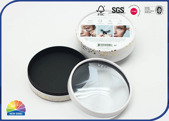 Resuable 4C Printed Customized Paper Gift Packaging Tube For False Eyelashes