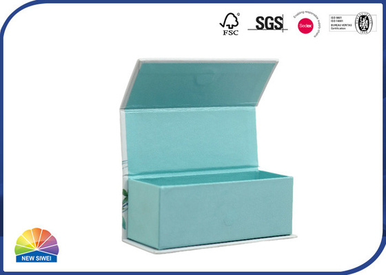 Book Shaped Hinged Lid Gift Box Luxury Pearlescent Packaging Paper Magnet Closure