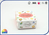 Cookies Pink Durable Folding Carton Box Matte Lamination Customized Logo For Snacks