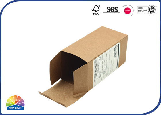 Custom Printed Folding Carton Box Recycled Kraft Paper Cosmetic Shampoo Packaging