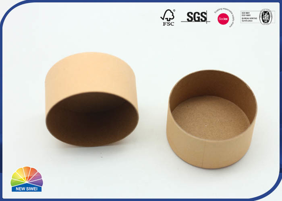 Matte Varnishing Kraft Paper Tube No Printed No Logo Eco Friendly