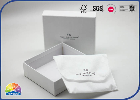 White Color Customized Printed Logo Luxury Paper Gift Box Matte Lamination