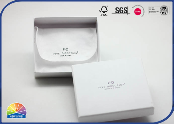 White Color Customized Printed Logo Luxury Paper Gift Box Matte Lamination