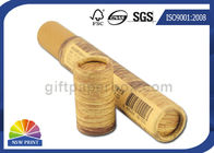 3 Piece Telescopic Cylinder Kraft Paper Packaging Tube With Paper Cap Eco - Friendly