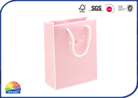 190gsm Coated Gloss Lamination Paper Gift Bag With Nylon Ropes Custom Dimension