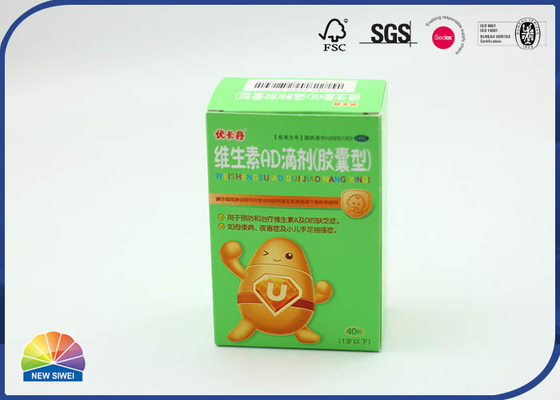 Designed 350g Coated Paper Folding Carton Boxes Customized Logo Embossing