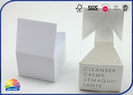 White 350gsm Coated Paepr Matte Lamination Folding Carton Box Gold Hot Stamping