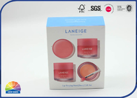 Blue Eco Friendly Coated Paper Fold Cosmetics Box For Lipstick Matte Lamination